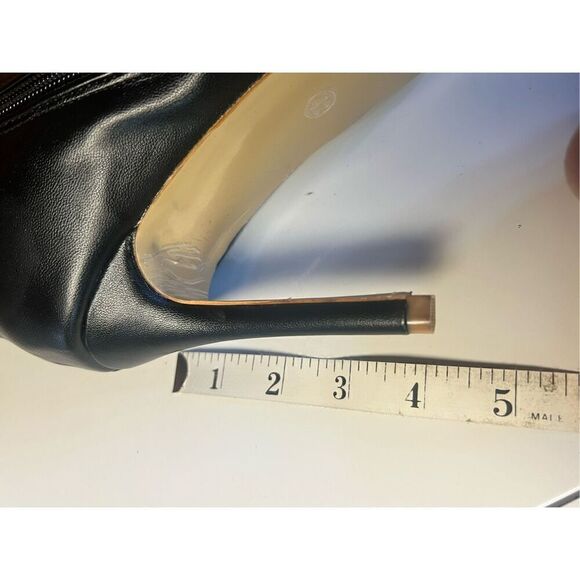 No Brand Faux Soft Leather Heeled Boots Sz 42 (10) NWOT - Picture 7 of 8